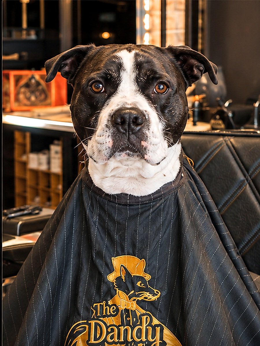Gina, de hond en mascotte van The Dandy Fox